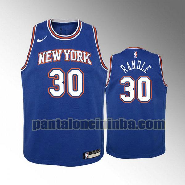 Canotta Bambino basket julius randle 30 New York Knicks Blu City Edition 2020
