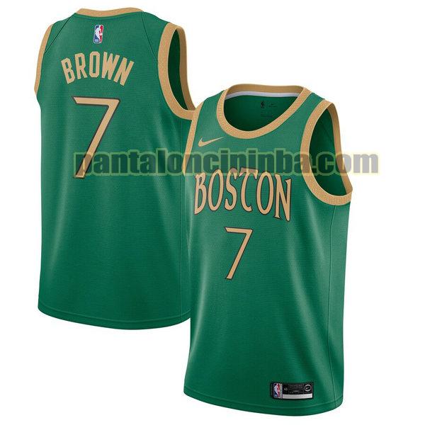 Canotta Uomo basket Brown 7 Boston Celtics Verde City Edition 2020