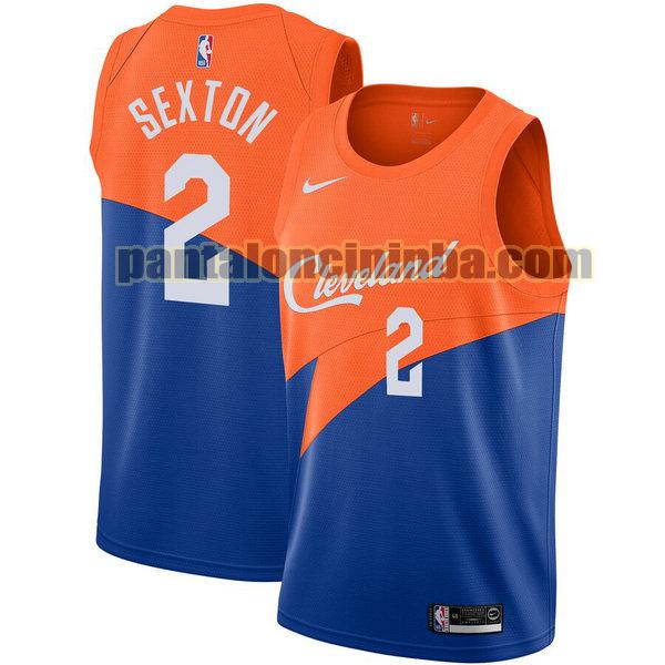 Canotta Uomo basket Collin Sexton 2 Cleveland Cavaliers Blu City Edition 2020
