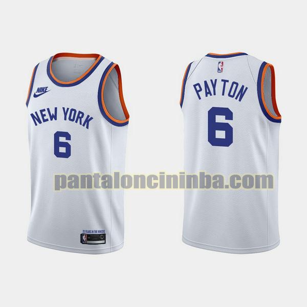 Canotta Uomo basket Elfrid Payton 6 New York Knicks Bianca