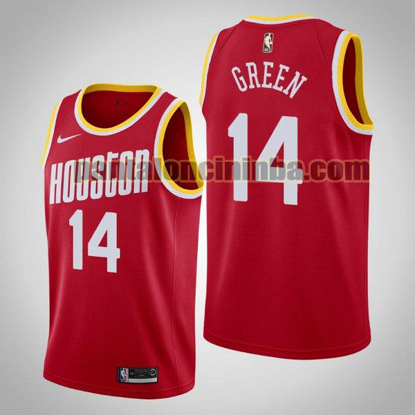 Canotta Uomo basket Gerald Green 14 Houston Rockets Rosso City Edition 2020
