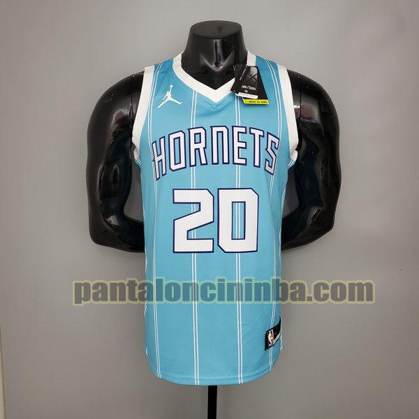 Canotta Uomo basket Gordon Hayeard 20 Charlotte Hornets Blu Versione Fan