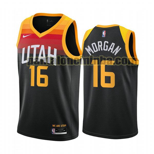 Canotta Uomo basket Juwan Morgan 16 Utah Jazz Nero 2021