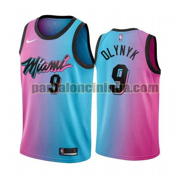 Canotta Uomo basket Kelly Olynyk 9 Miami Heat Rosa 2021