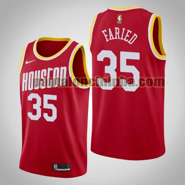 Canotta Uomo basket Kenneth Faried 35 Houston Rockets Rosso City Edition 2020