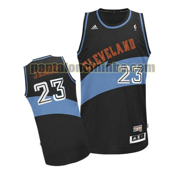 Canotta Uomo basket LeBron James 23 Cleveland Cavaliers Nero City Edition 2020