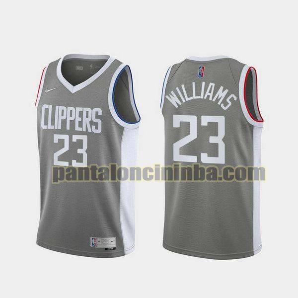 Canotta Uomo basket Lou Williams 23 Los Angeles Clippers Grigio 2021