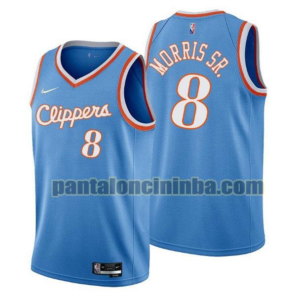 Canotta Uomo basket Marcus Morris Sr. 8 Los Angeles Clippers Blu 2021-2022