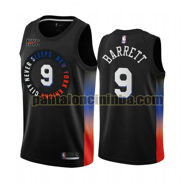 Canotta Uomo basket R.J. Barrett 9 New York Knicks Nero 2020 2021