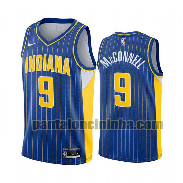Canotta Uomo basket T.J. Mcconnell 9 Indiana Pacers Blu 2020 2021