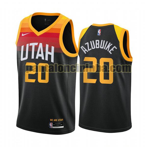 Canotta Uomo basket Udoka Azubuike 20 Utah Jazz Nero 2021