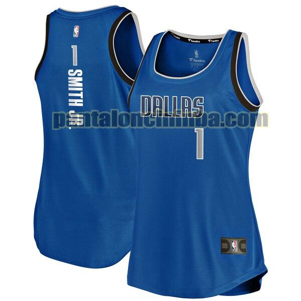 Maglia Donna basket Dennis Smith Jr 1 Dallas Mavericks Blu icon edition