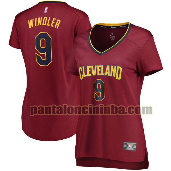 Maglia Donna basket Dylan Windler 9 Cleveland Cavaliers Rosso icon edition