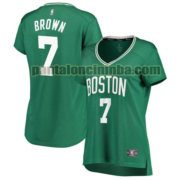 Maglia Donna basket Jaylen Brown 7 Boston Celtics Verde icon edition