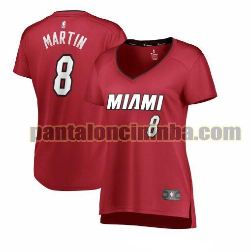 Maglia Donna basket Jeremiah Martin 8 Miami Heat Rosso statement edition
