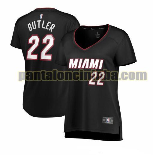 Maglia Donna basket Jimmy Butler 22 Miami Heat Nero icon edition