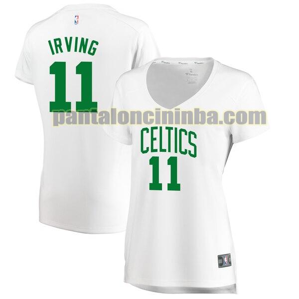 Maglia Donna basket Kyrie Irving 11 Boston Celtics Bianco association edition