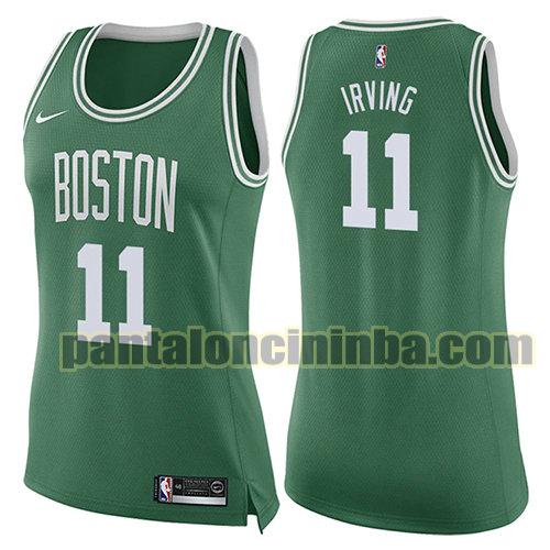 Maglia Donna basket Kyrie Irving 11 Boston Celtics Verde Icon 2017-18