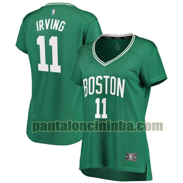 Maglia Donna basket Kyrie Irving 11 Boston Celtics Verde Replica