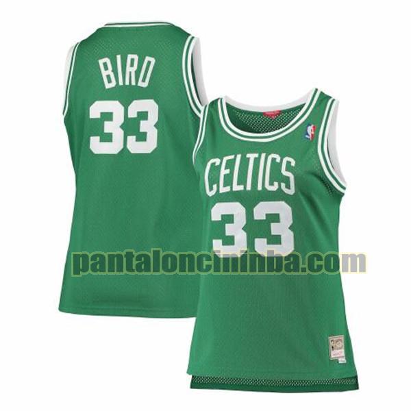 Maglia Donna basket Larry Bird 33 Boston Celtics Verde swingman
