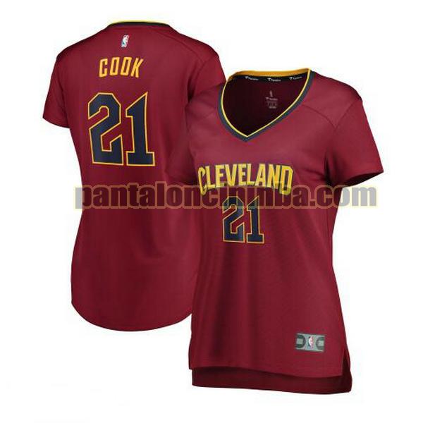 Maglia Donna basket Tyler Cook 21 Cleveland Cavaliers Rosso icon edition
