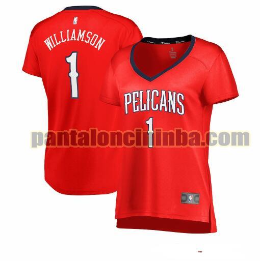 Maglia Donna basket Zion Williamson 1 New Orleans Pelicans Rosso statement edition