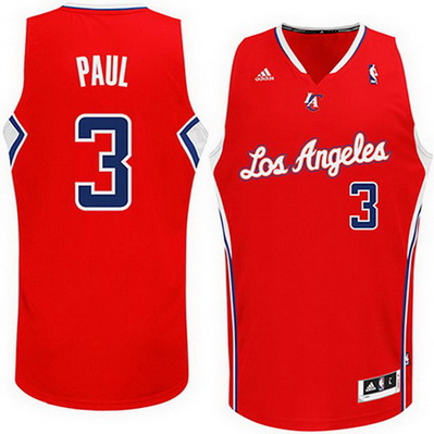 maglia chris paul 3 los angeles clippers rev30 rosso