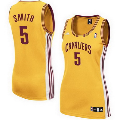 canotte nba donne cleveland cavaliers jr smith 5 giallo