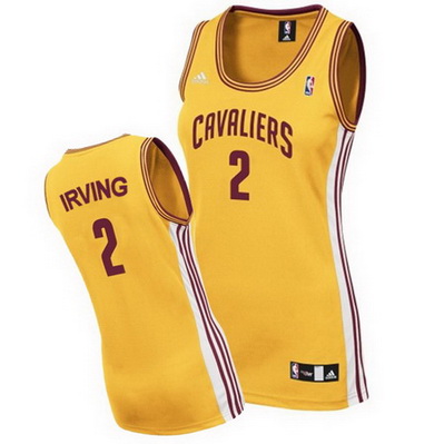 canotta nba donna cleveland cavaliers kyrie irving 2 giallo