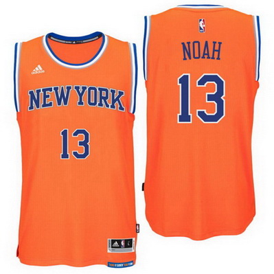 maglia basket joakim noah 13 2016 new york knicks arancia