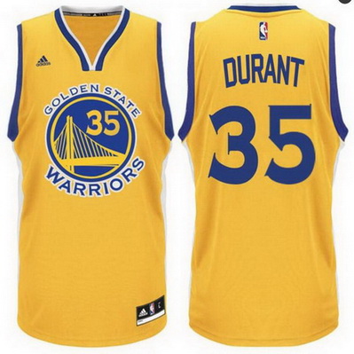 maglia kevin durant 35 2016 golden state warriors giallo