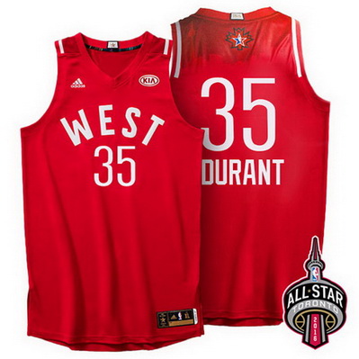 maglie basket kevin durant 35 nba all star 2016 rosso