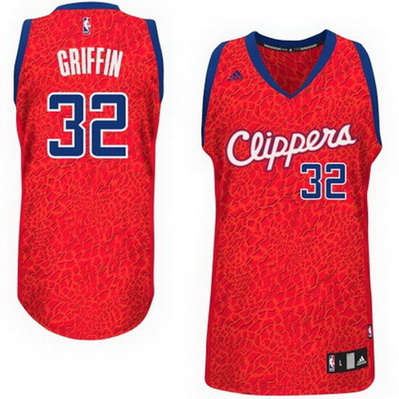 canotte uomo los angeles clippers leopard blake griffin 32 rosso