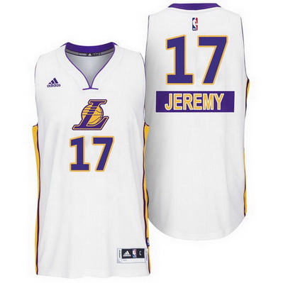 canotte uomo los angeles lakers natale 2014 jeremy lin 17 bianca