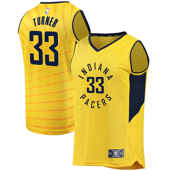 maglia myles turner 33 2020 indiana pacers giallo