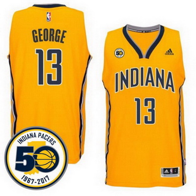maglia paul george 13 2017 indiana pacers giallo