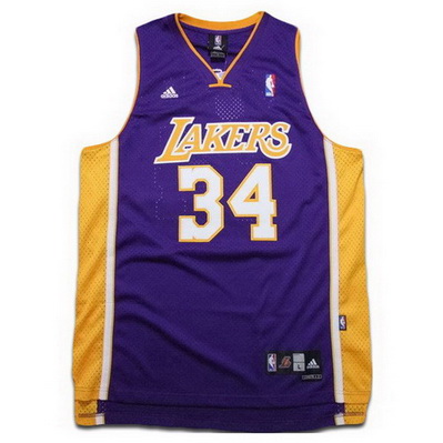 canotta basket shaquille o'neal 34 los angeles lakers porpora