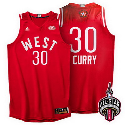canotta basket stephen curry 30 nba all star 2016 rosso