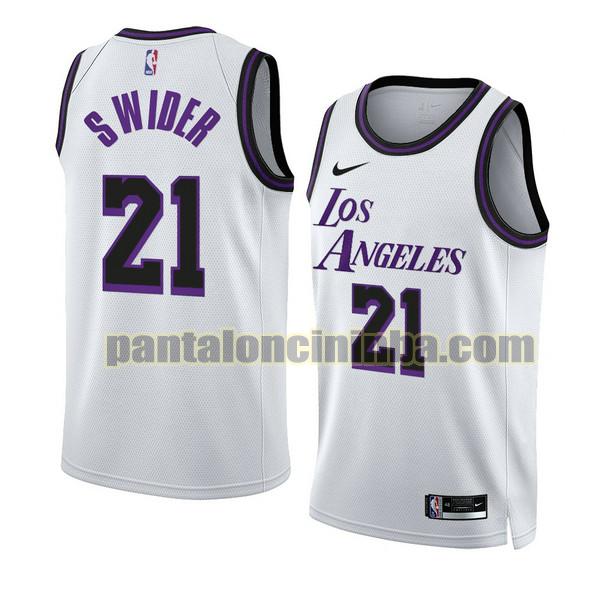 Maglie Uomo basket cole swider 21 Los Angeles Lakers Bianco 2022-2023