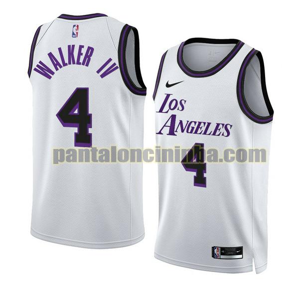 Maglie Uomo basket lonnie walker iv 4 Los Angeles Lakers Bianco 2022-2023