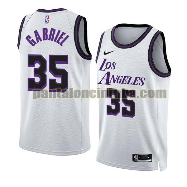 Maglie Uomo basket wenyen gabriel 35 Los Angeles Lakers Bianco 2022-2023