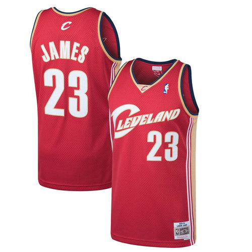 canotta lebron james 23 2019 cleveland cavaliers rosso