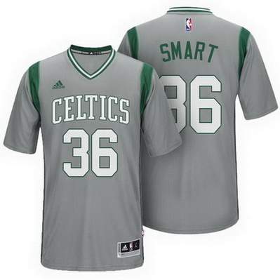 maglietta uomo marcus smart 36 boston celtics alternato grigio
