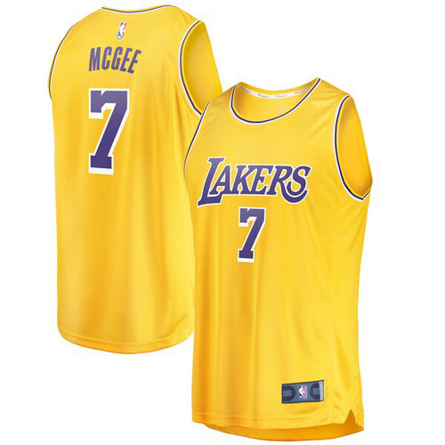 canotta JaVale McGee 7 2019 los angeles lakers giallo