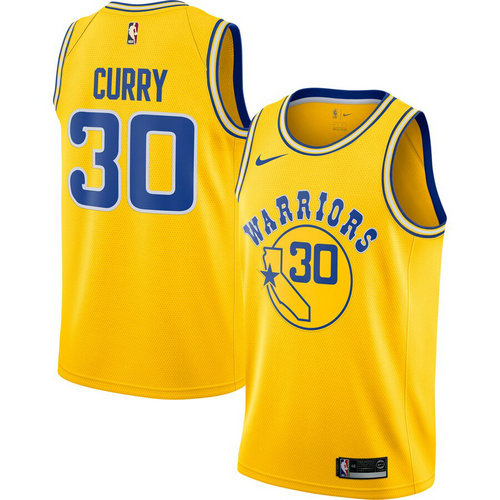 maglia stephen curry 30 2019 golden state warriors Giallo