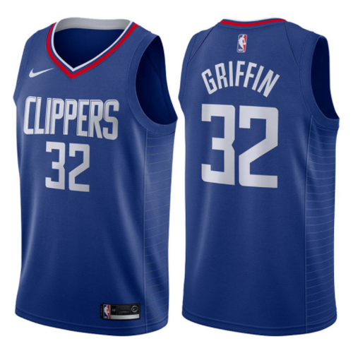 maglia blake griffin 32 2017-2018 los angeles clippers blu