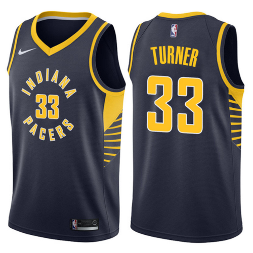 maglia myles turner 33 2017-2018 indiana pacers navy
