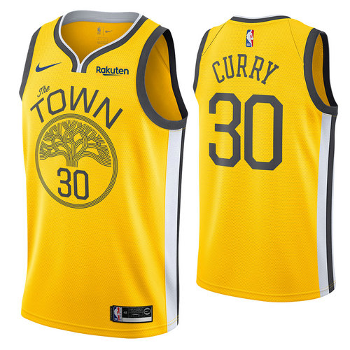 maglia stephen curry 30 2018-2019 golden state warriors d'oro