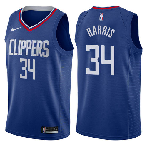 maglia tobias harris 34 2017-2018 los angeles clippers navy