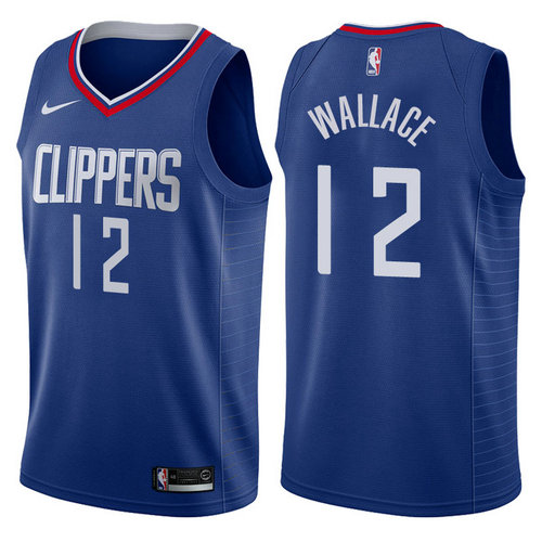 maglia nba tyrone wallace 12 2017-2018 los angeles clippers navy